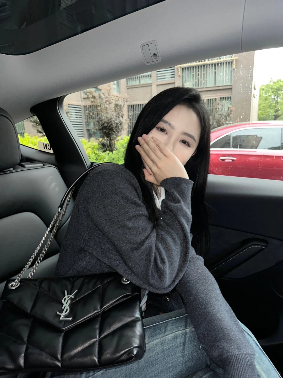 99新 YSL/圣罗兰 ysl 云朵中号黑银/公价无/甄选