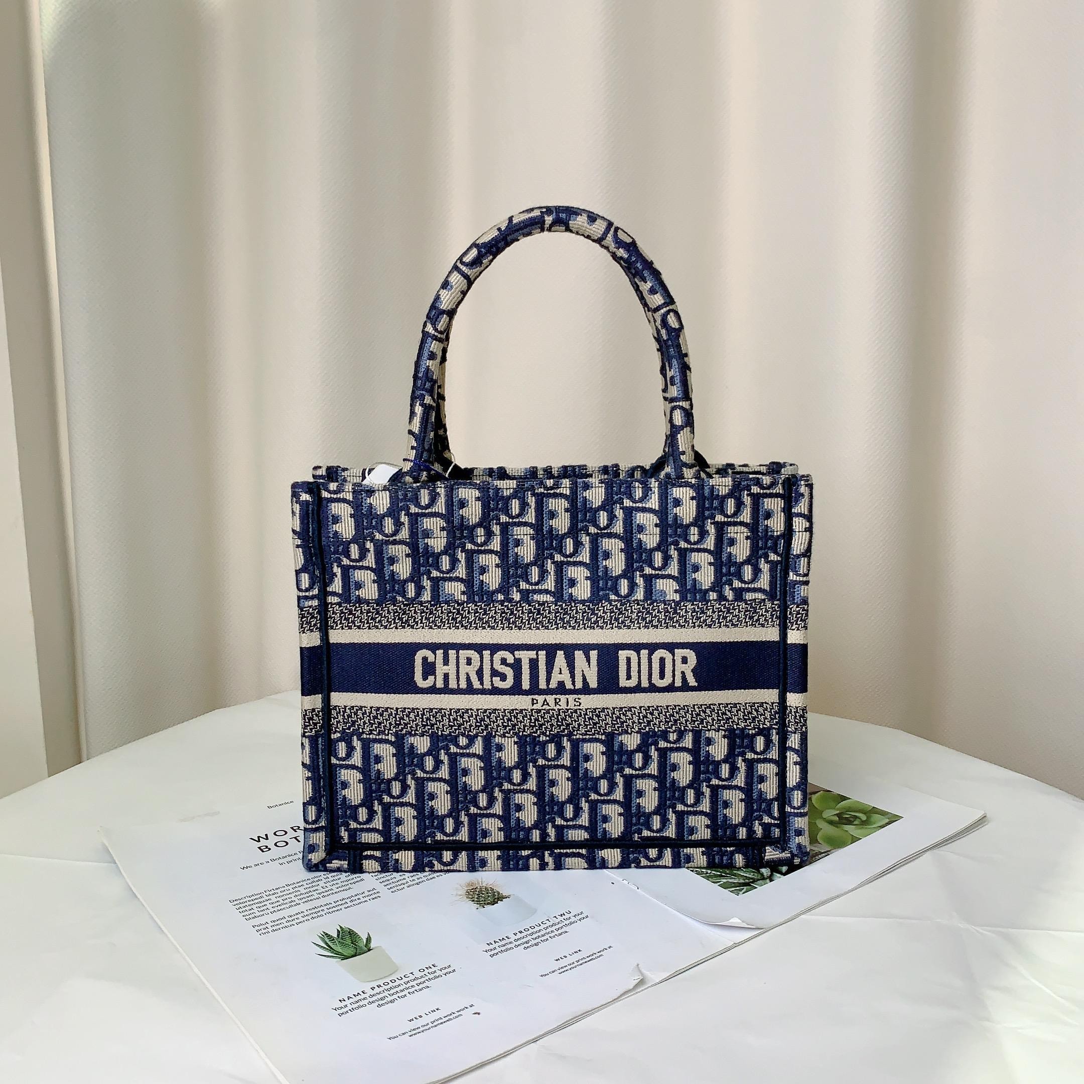 99新 DIOR/迪奥 dior 老花tote小号 /公价无/甄选