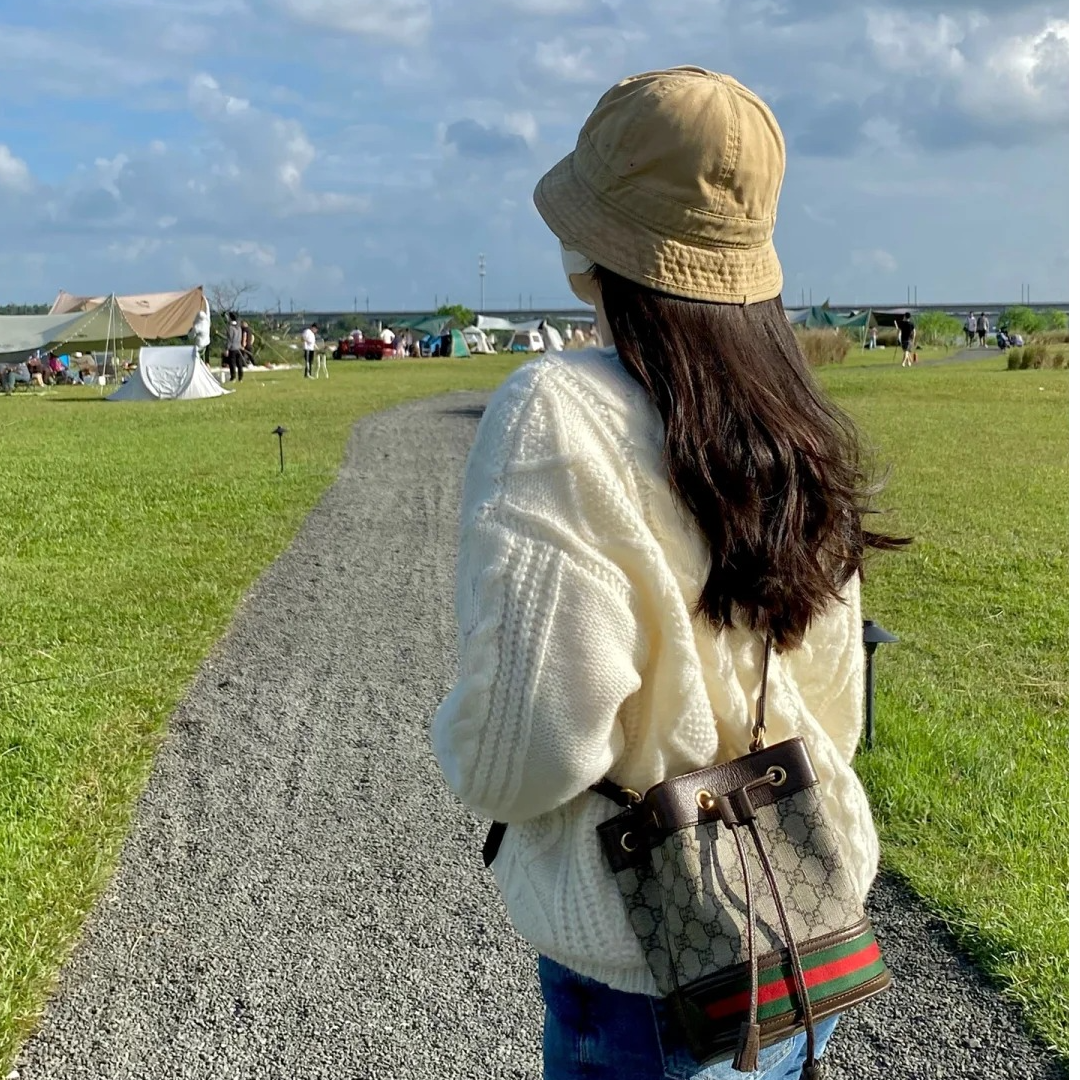 99新 GUCCI/古驰 gucci op小水桶mini老花色/公价无/甄选