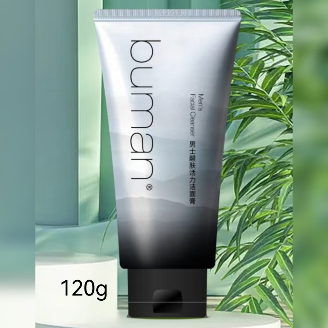 buman男士醒肤活力洁面膏120g
