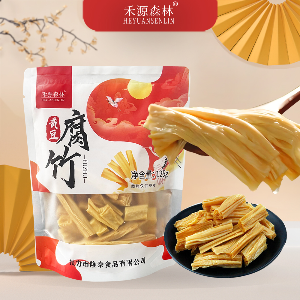 禾源森林东北特产黄豆腐竹125g/袋