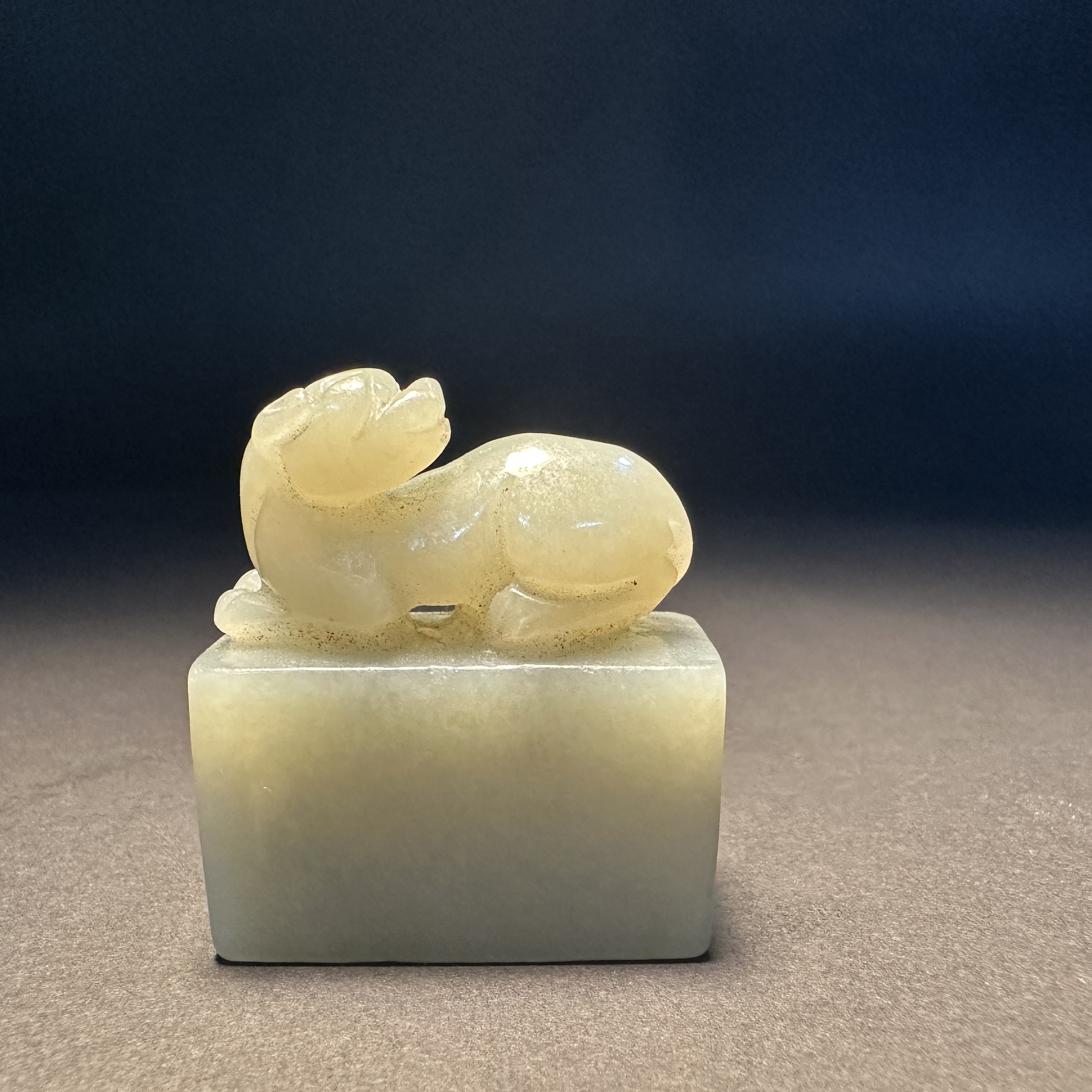 创汇时期 和田玉瑞 兽印章666-44