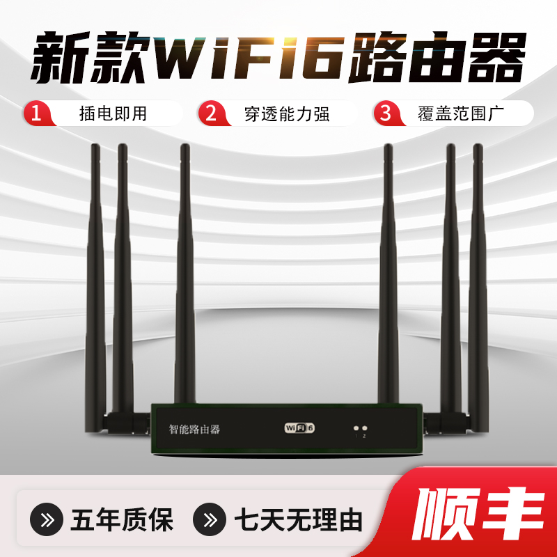 【升级款多网口】2024新款WiFi6智能路由器免插卡免开户有电就能用
