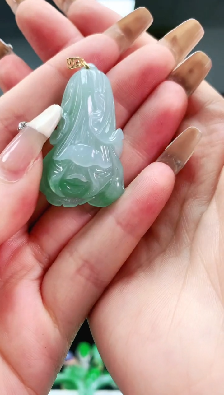 【闪购商品】翡翠颈饰18K金镶嵌1