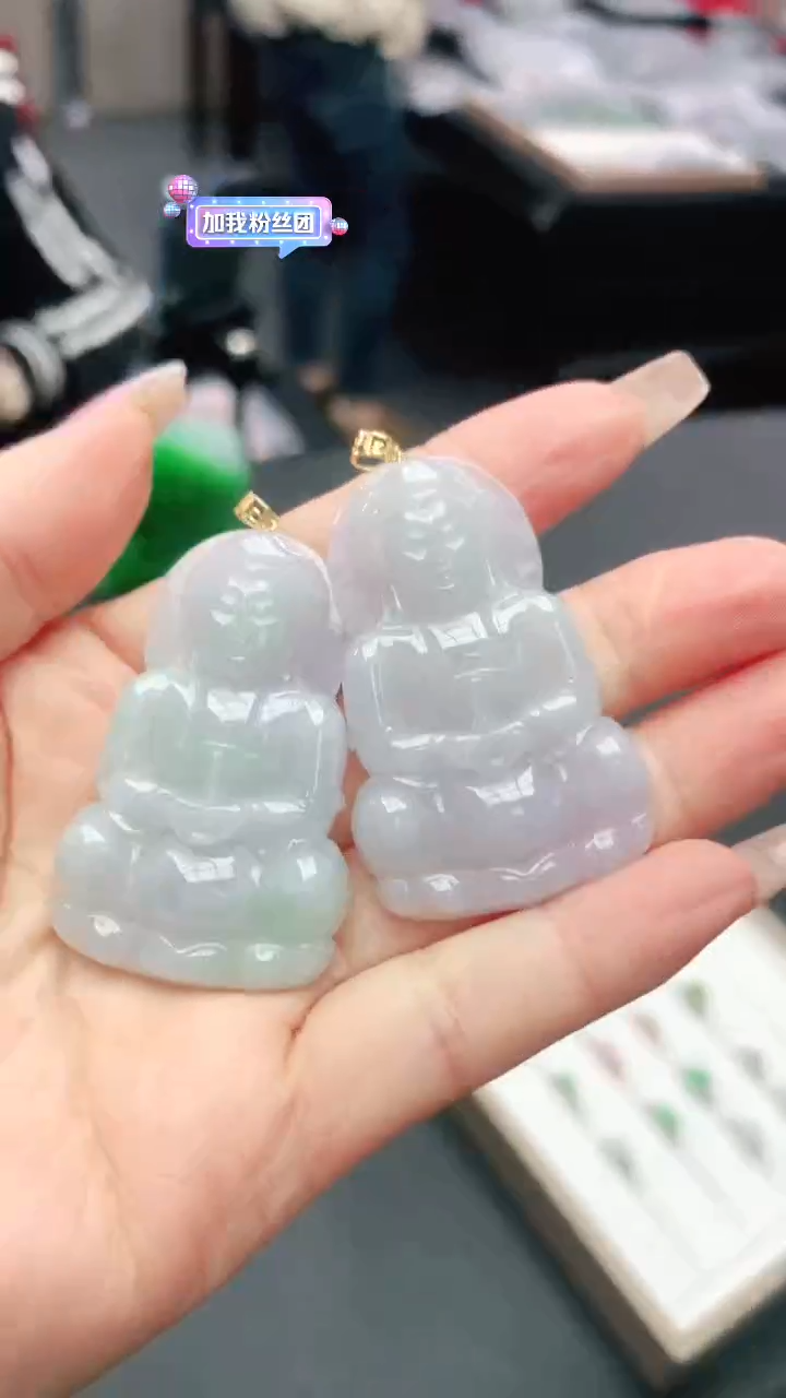 【闪购商品】翡翠颈饰18K金镶嵌多样性发货