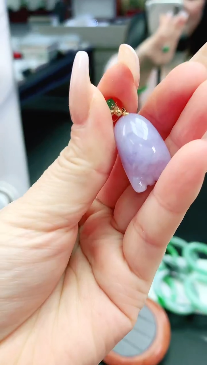 【闪购商品】翡翠颈饰18K金镶嵌1