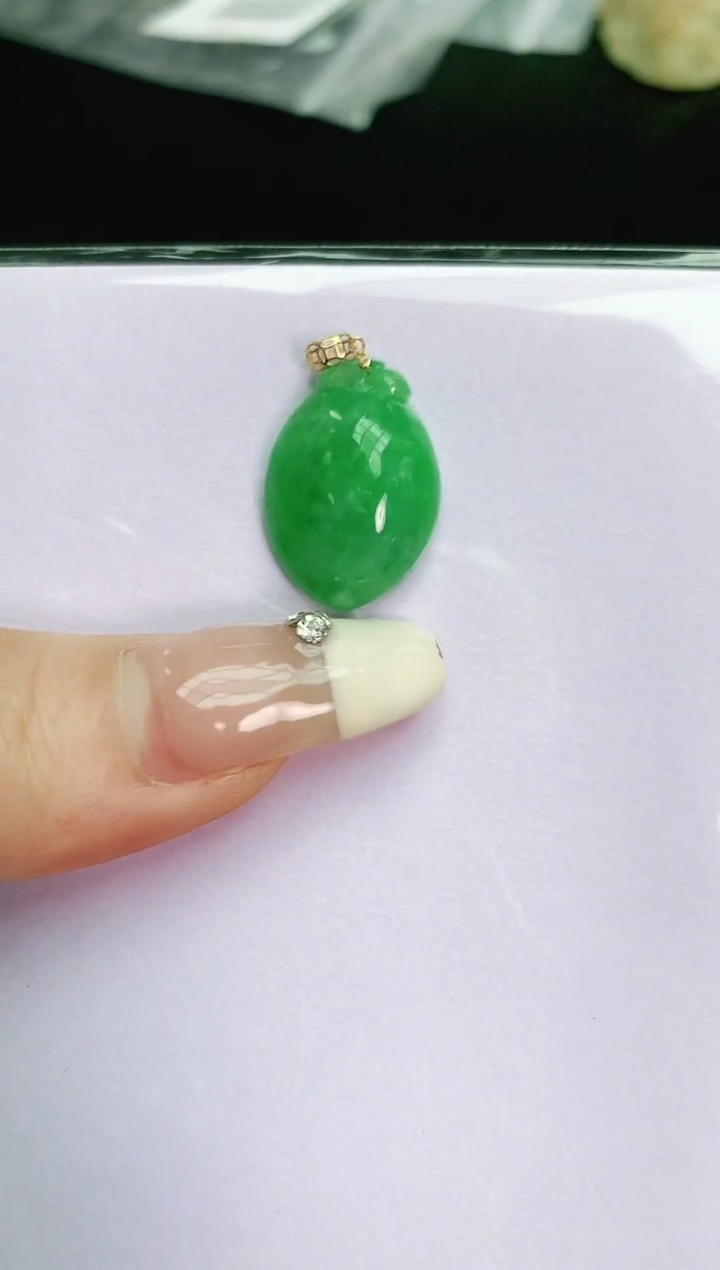 【闪购商品】翡翠颈饰18K金镶嵌1