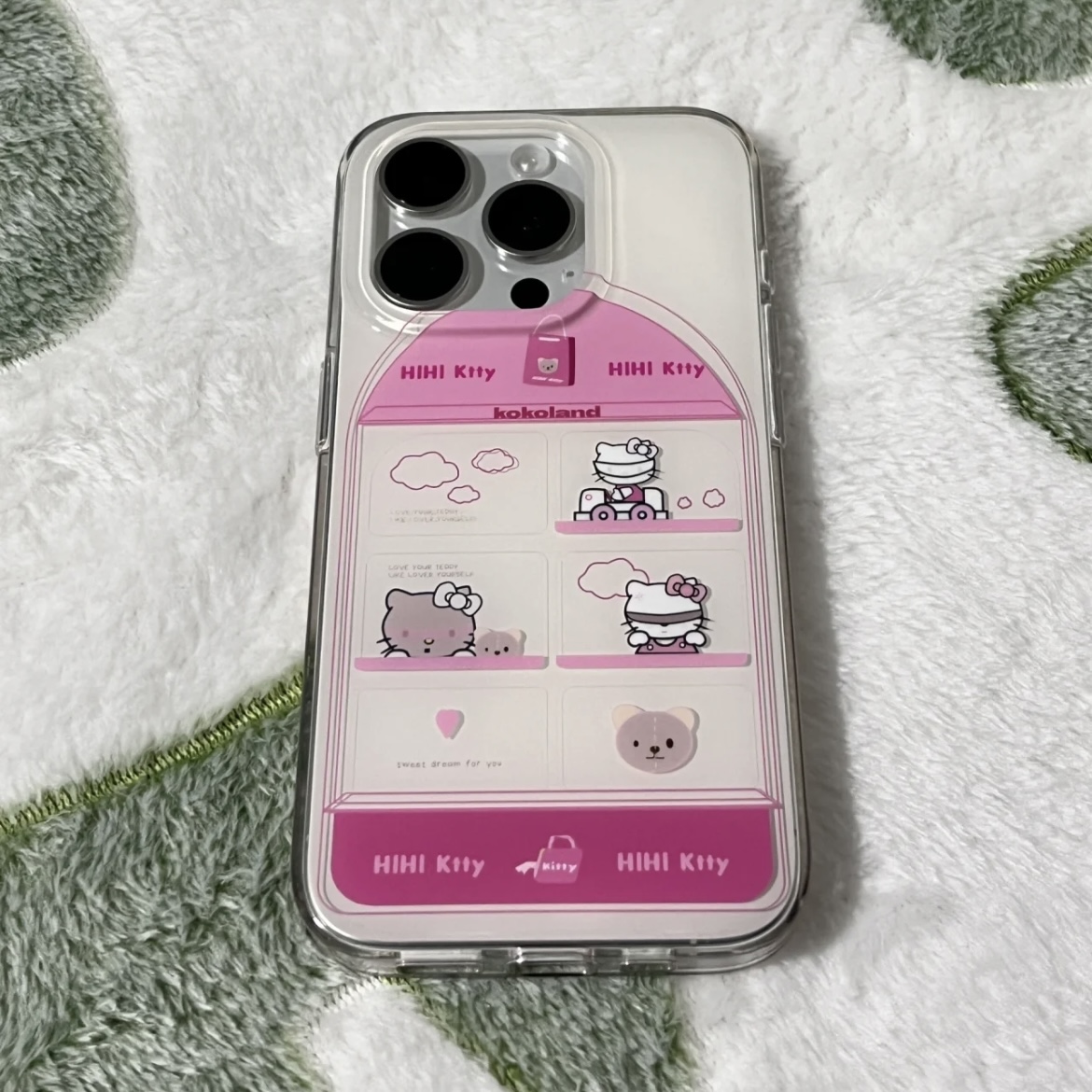 小众ins可爱KT猫橱柜iPhone15/14Promax手机壳苹果13/12透明8p软7