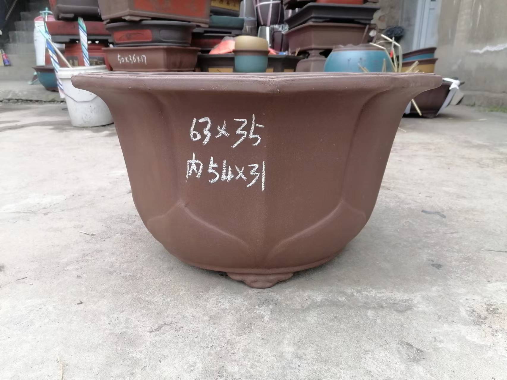 紫砂花盆有无孔菖蒲文竹拇指盆大小号防烂根菖蒲文竹拇指盆