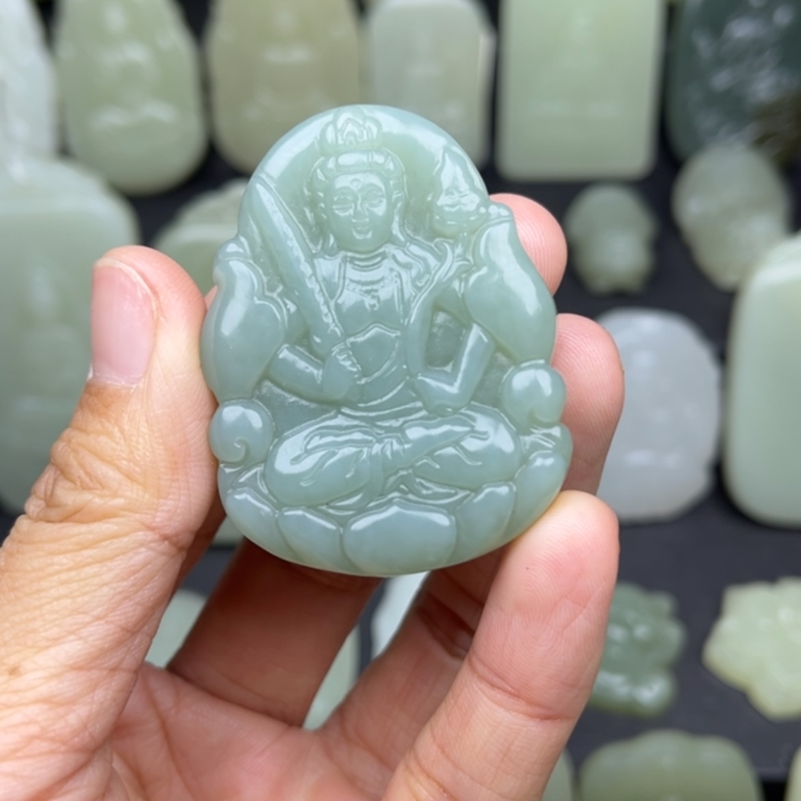 【闪购商品】和田玉挂件未镶嵌铁*真