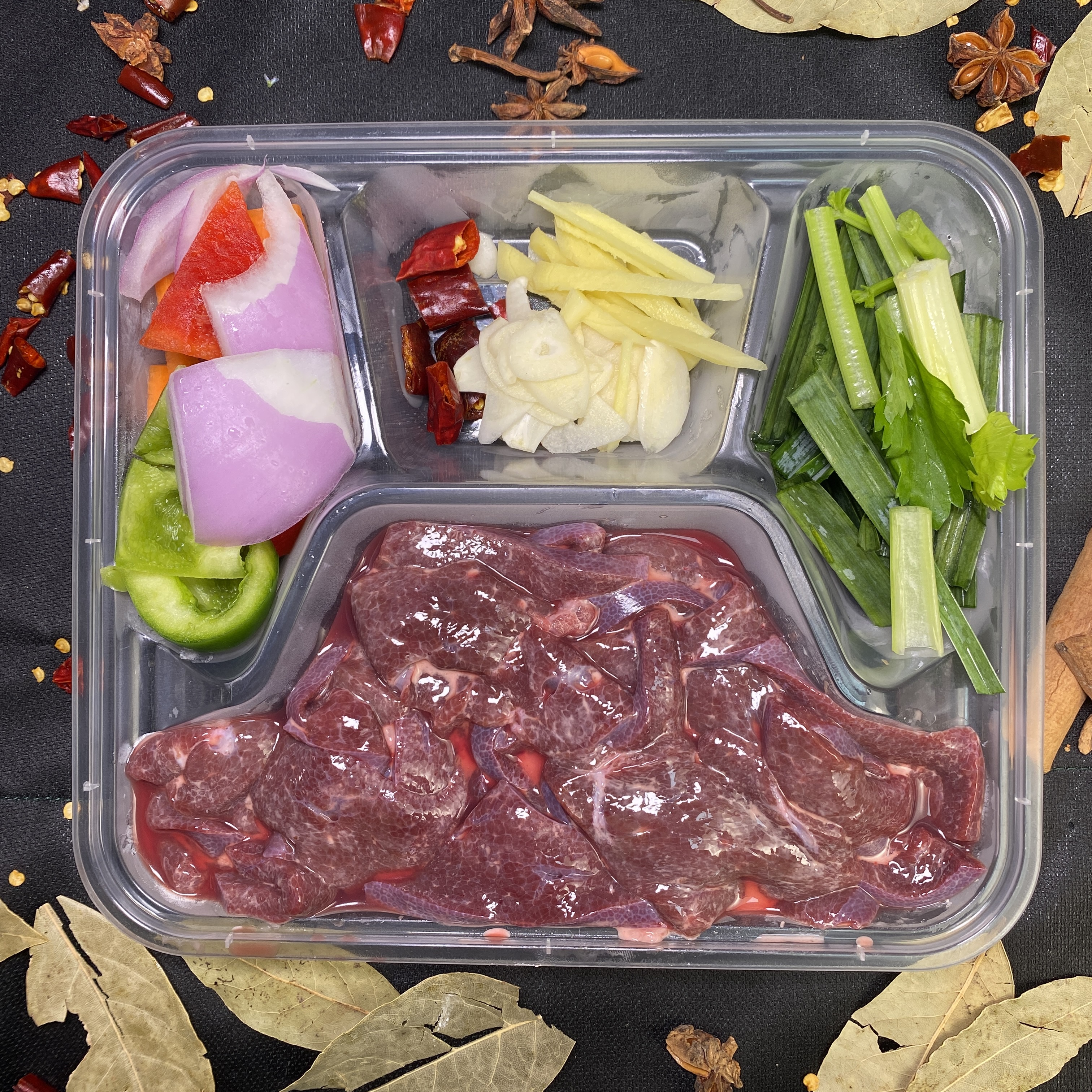 爆炒猪肝(350g—400g)