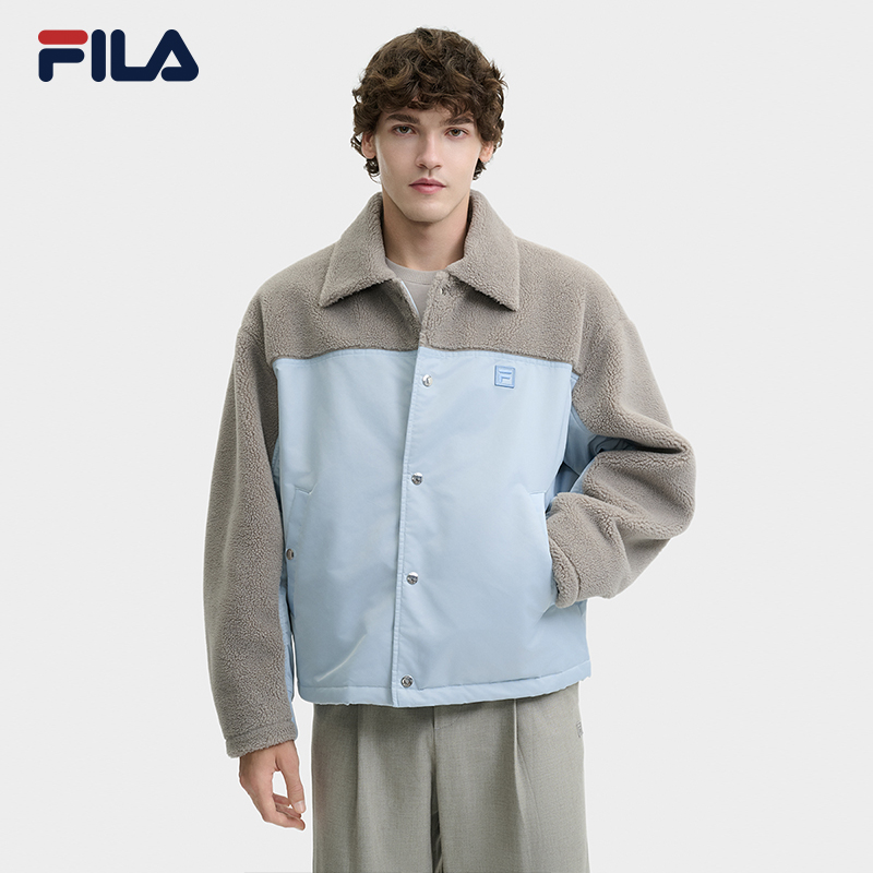 Fila/斐乐男女同款冬季外套米兰时装款拼接时尚休闲F11M445905F