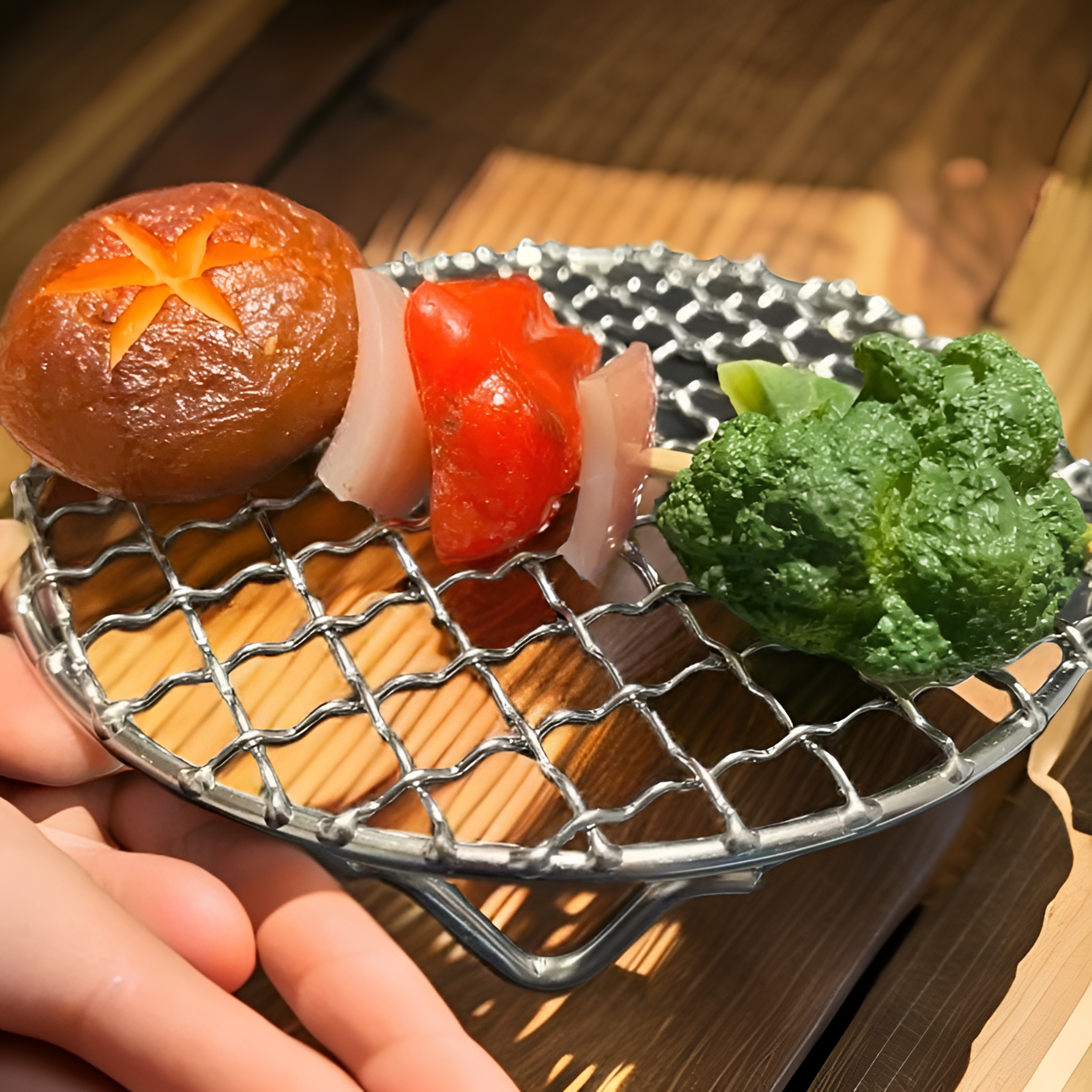 围炉煮茶烤网手工圆形便携家用创意网