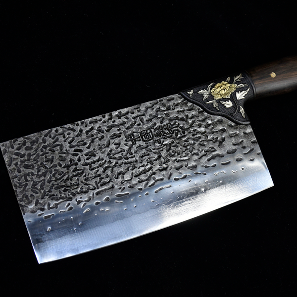 03202 双色牡丹夹钢切片刀