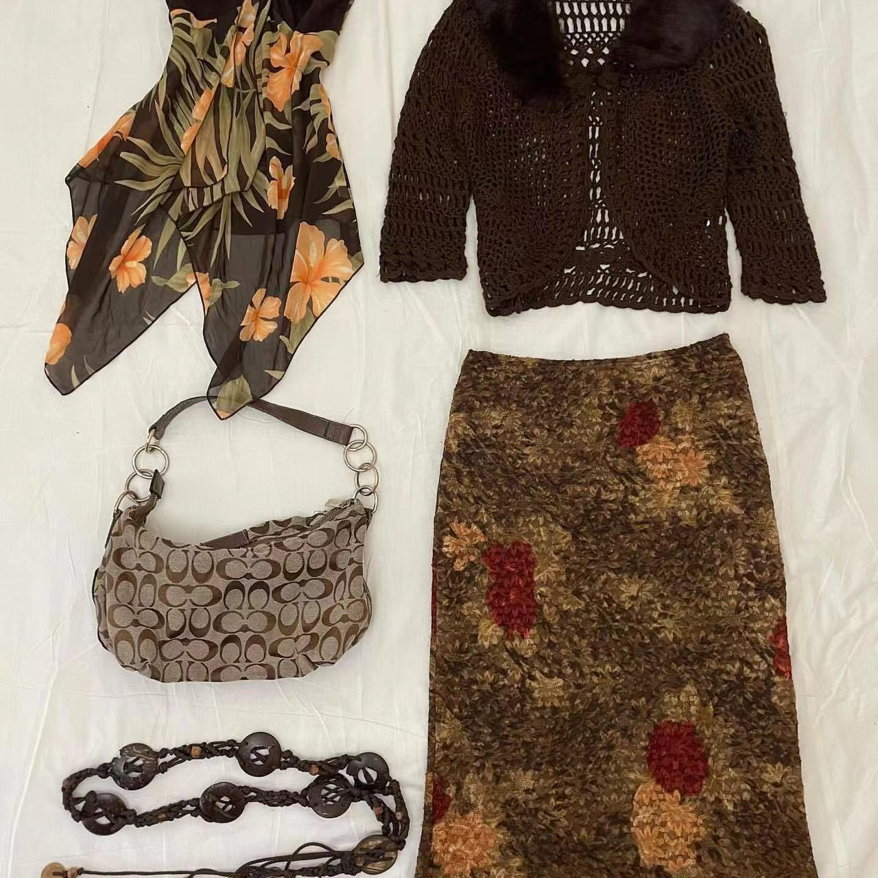 ｛毛球家的｝吊带Y2K辣妹古着复古碎花涩谷性感背心