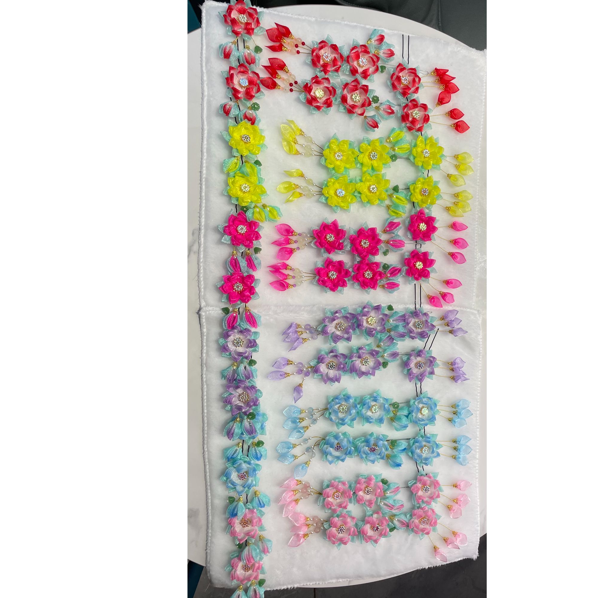 戏曲荷花鬓花古风手工软簪