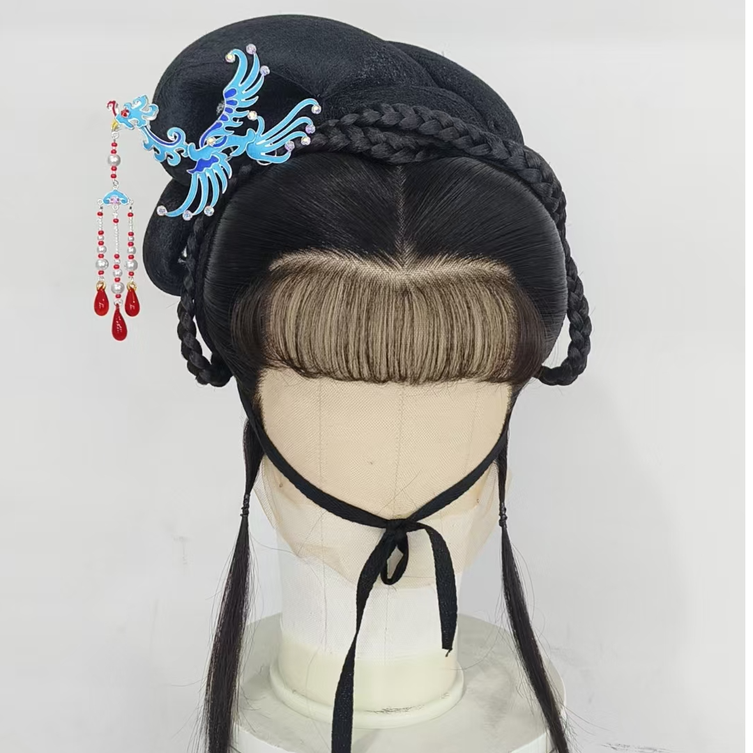 越剧黄梅戏真人头套