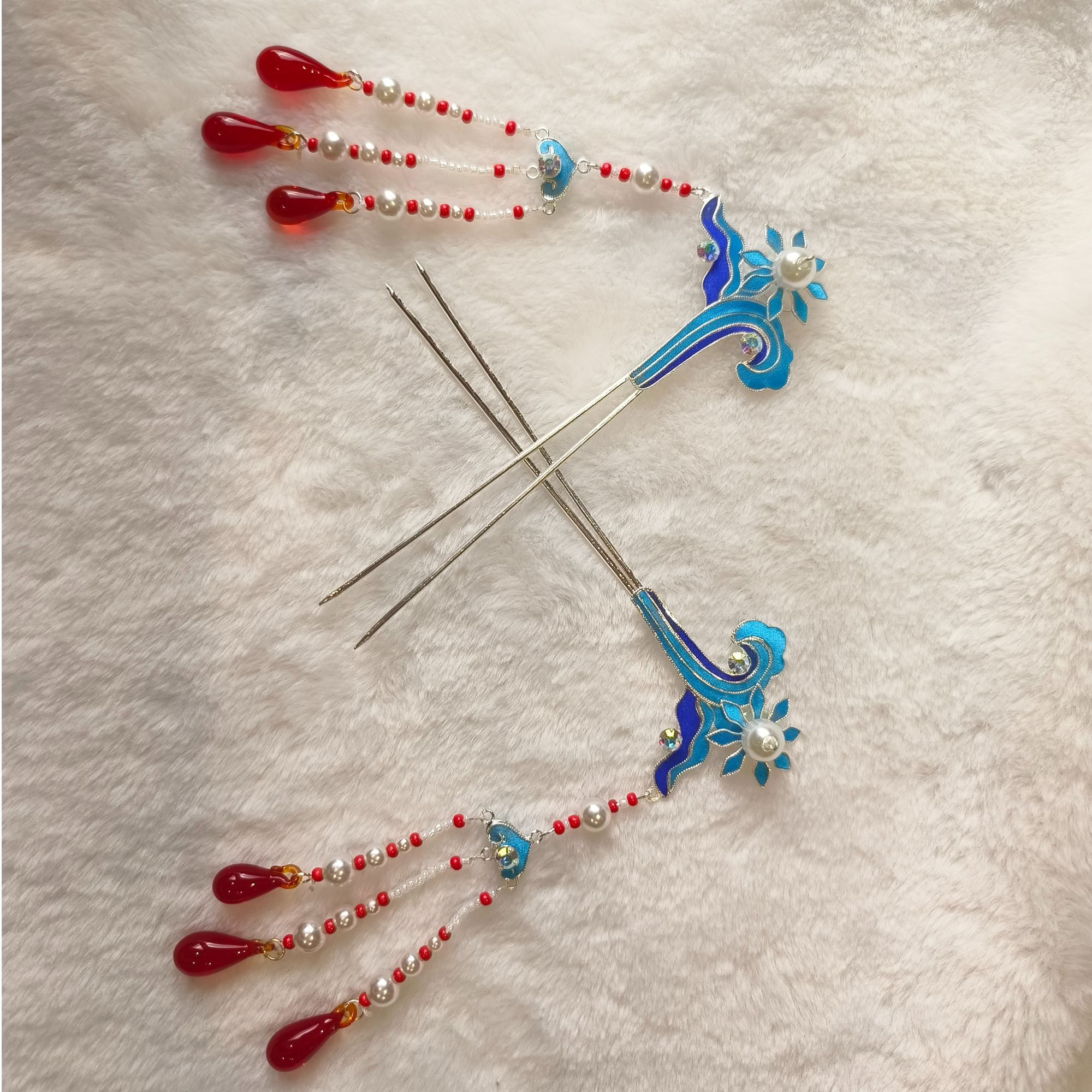 戏曲用品点绸珍珠挑钗