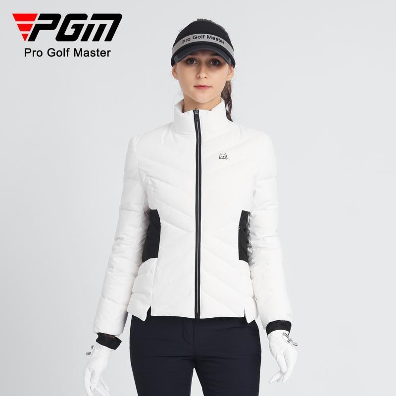 PGM2024新款高尔夫服饰女士羽绒服白鸭绒秋冬季长袖保暖外套