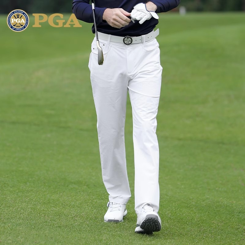 美国PGA 2025新款高尔夫裤子男装长裤春秋弹力保暖柔软休闲百搭