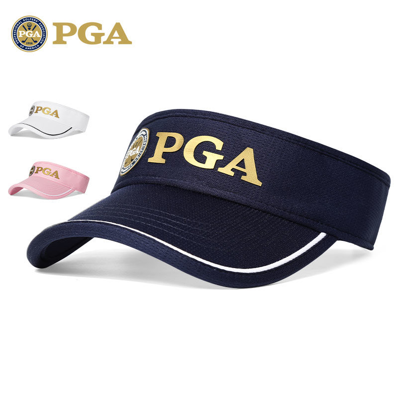 美国PGA 高尔夫女士球帽 无顶透气帽 防晒百搭 吸汗内里 可调节
