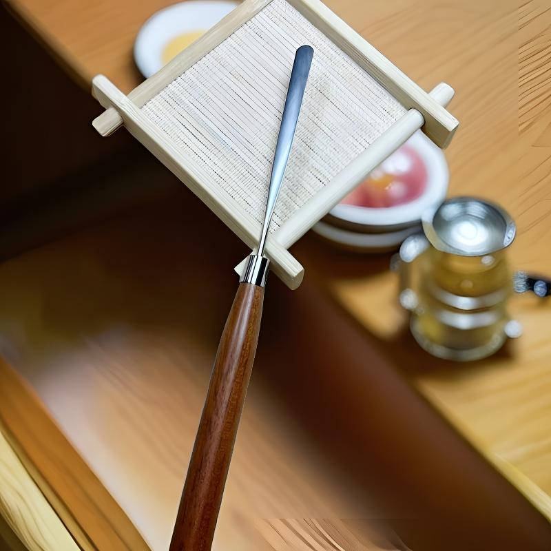 原木日式甲调教棒甲油胶调和取胶调色棒晕染彩绘家用工具搅拌棒