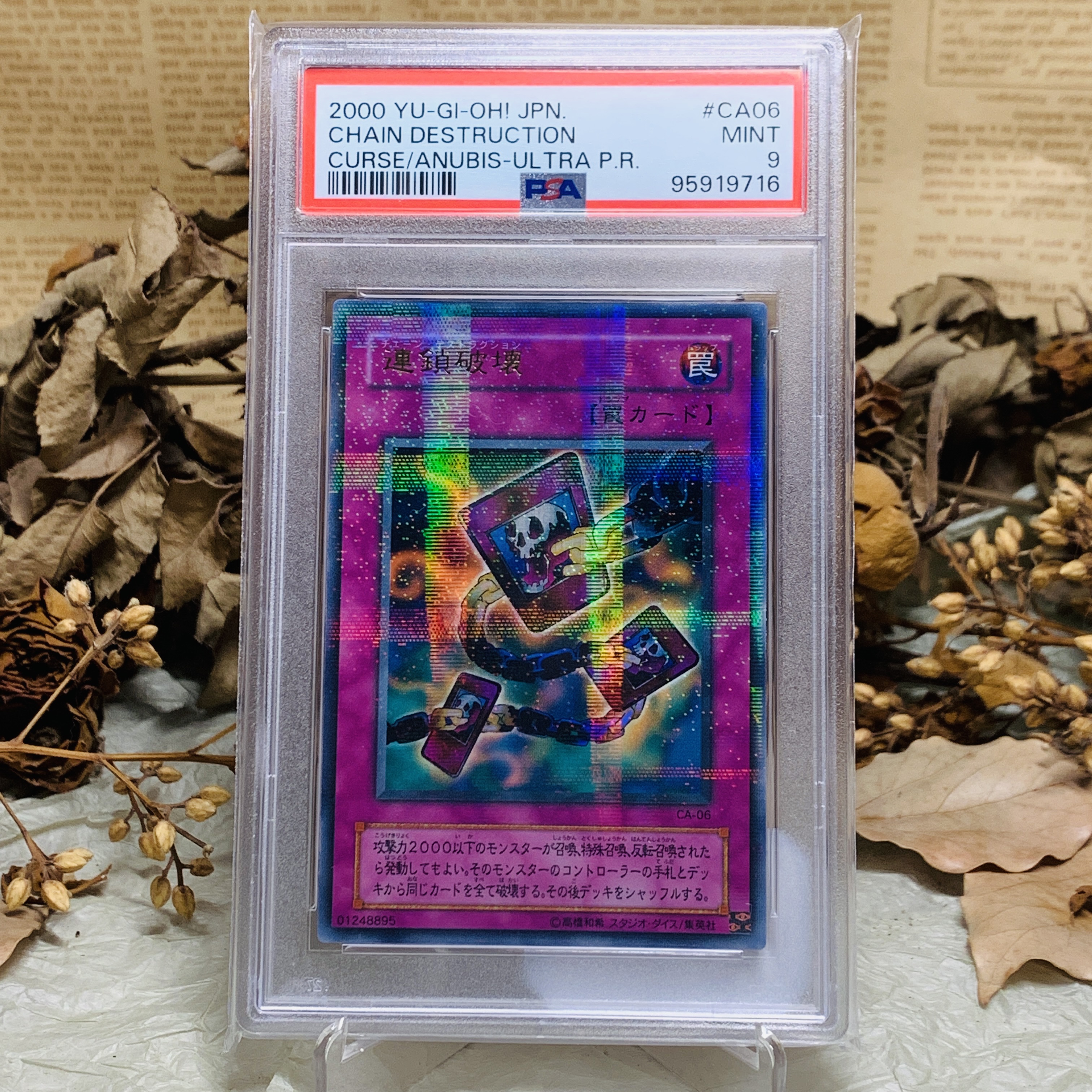 【游戏王】游戏王评级卡牌连锁破坏PSA9