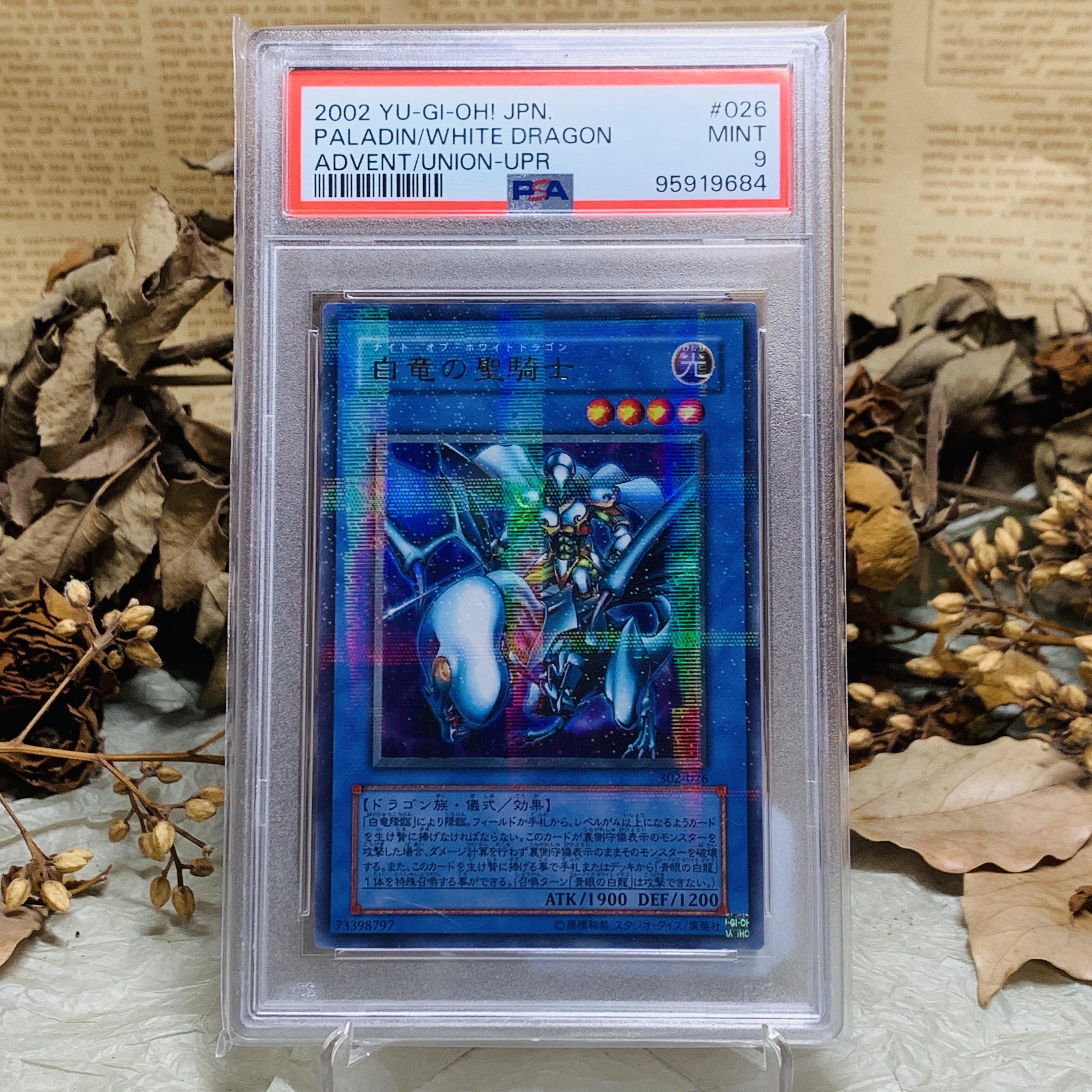 【游戏王】游戏王评级卡牌白龙之圣骑士PSA9