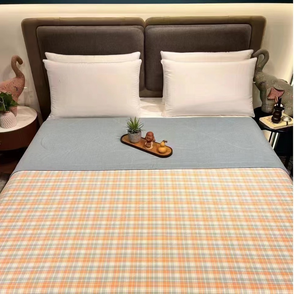 水洗棉花夏凉被 全面色织水洗棉花被 单人被 双人被 新疆优质棉