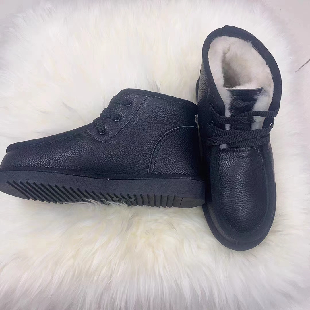 冬季新款羊皮毛一体加厚保暖男女同款雪地靴