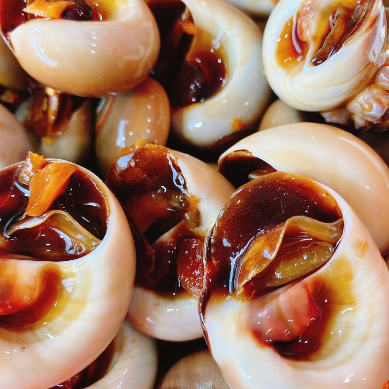 张记立本海鲜大猫眼螺大香螺/450g   每瓶