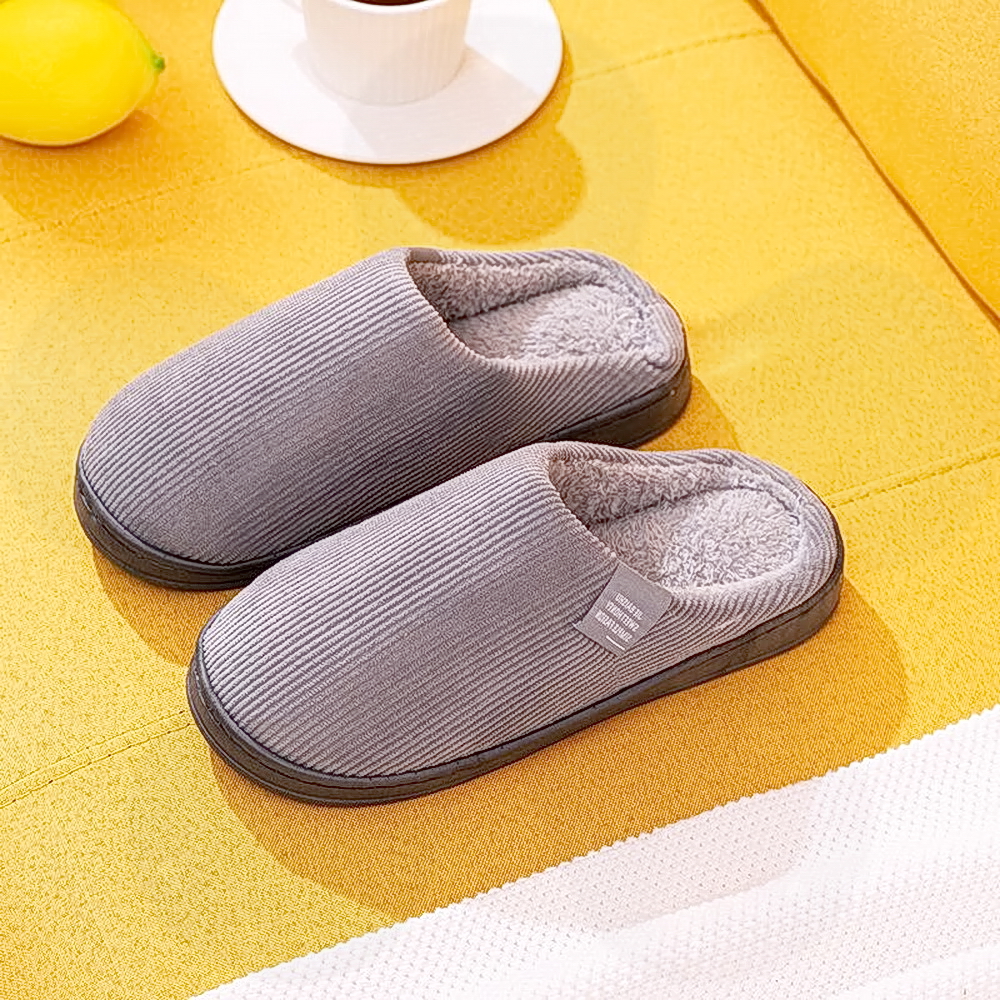 防水防滑女士冬季新款家居室内保暖加绒时尚包跟棉拖鞋eva棉拖