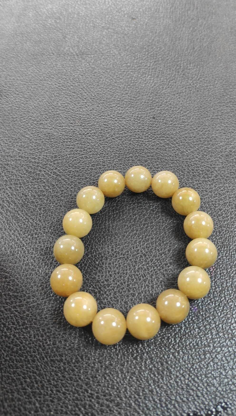 卡13+黄翡翡翠手串