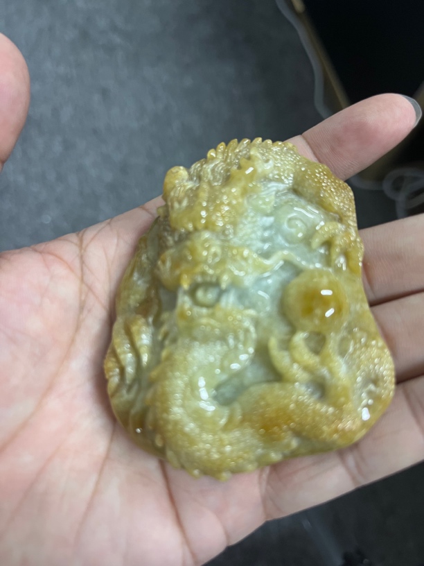 翡翠龙牌，55x70x17
