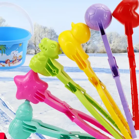 【雪球王子公主】小鸭子夹雪器玩雪打雪仗神器夹雪球玩具爱心模具