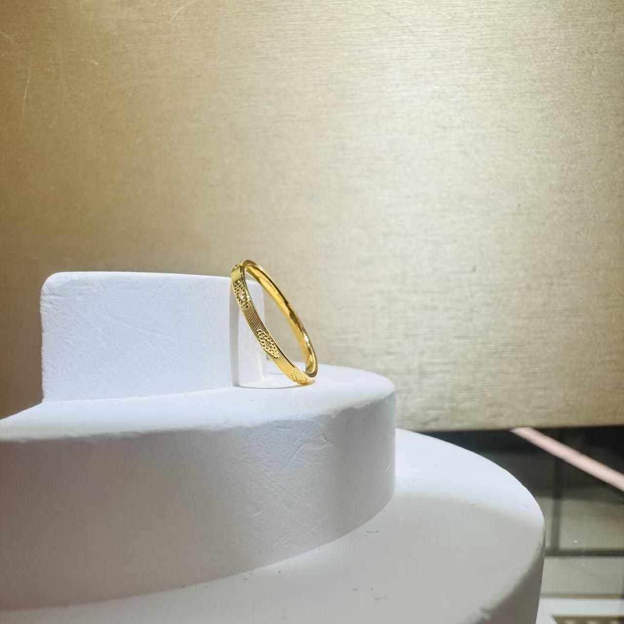 赛菲尔万足®足金个性别致立体感强足金戒指