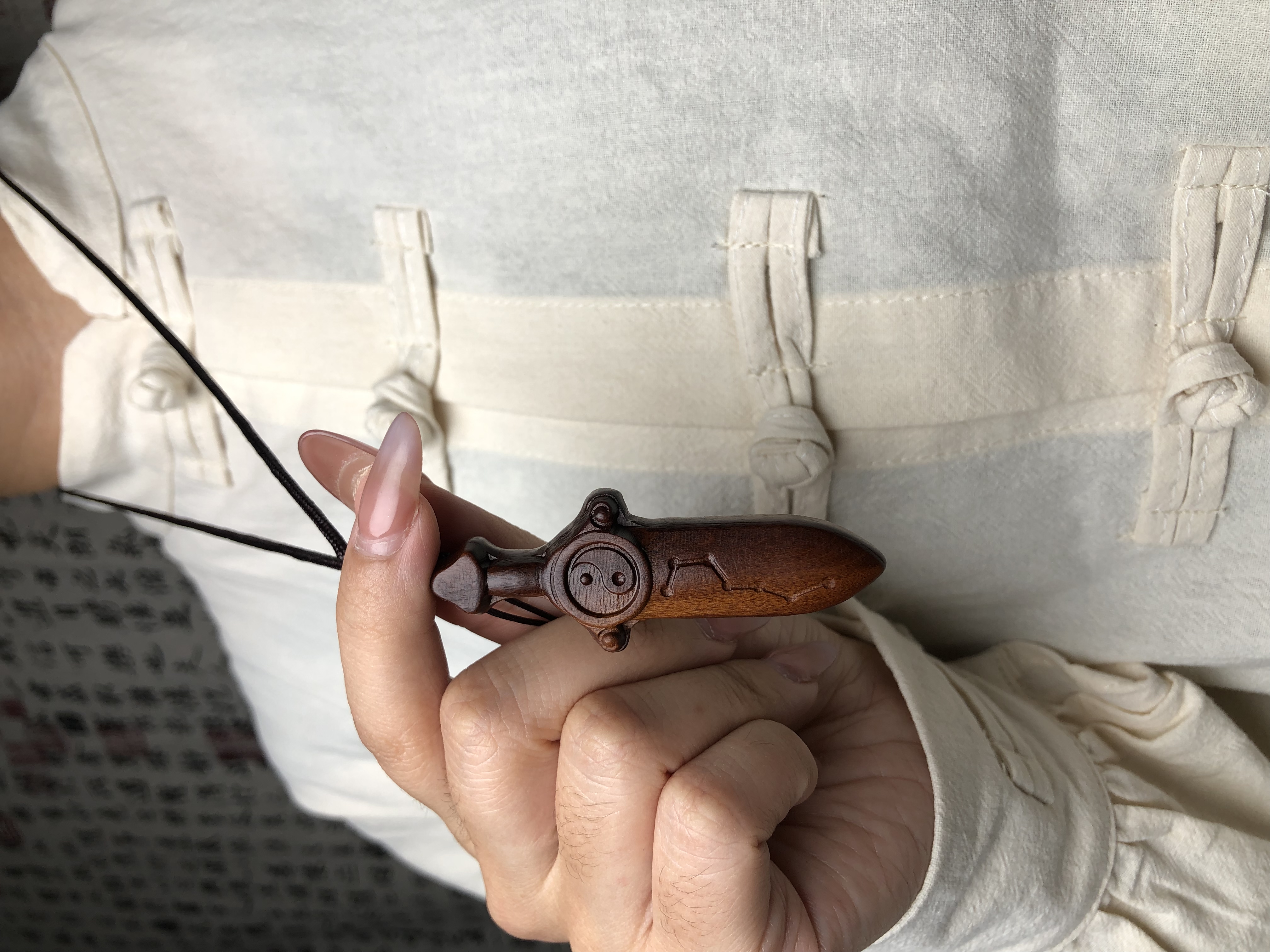 雷击枣木—木雕手工工艺品吊坠吉祥挂件展示