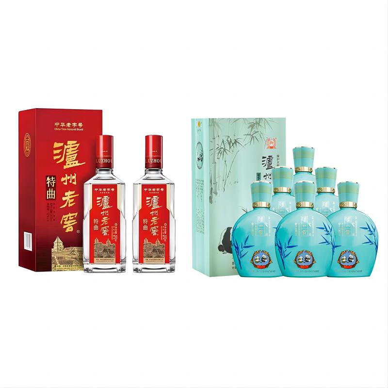 泸州老窖特曲 浓香型52°500ml*2&泸州 盛事共享 浓香型52°500ml*6