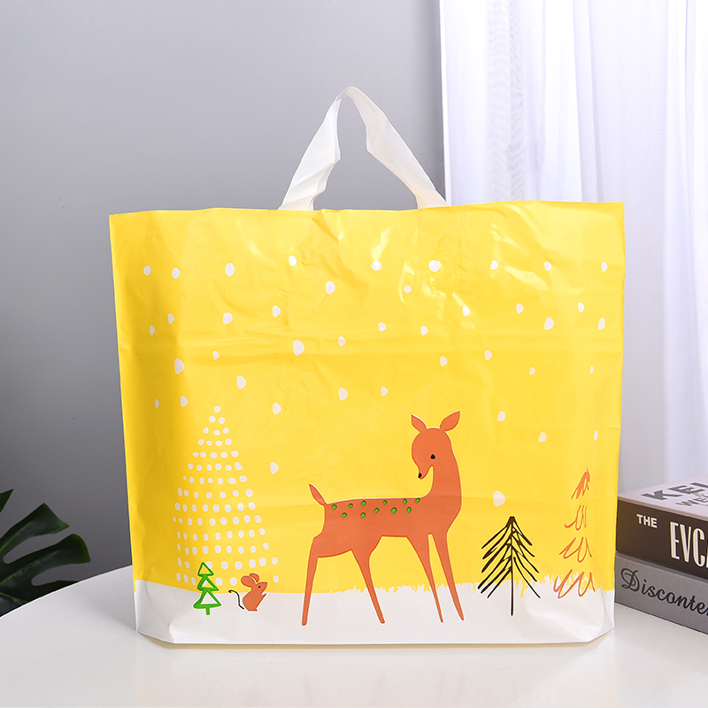 雪中鹿童装服装店袋子加厚礼品袋包装袋塑料袋定制手提袋衣服袋