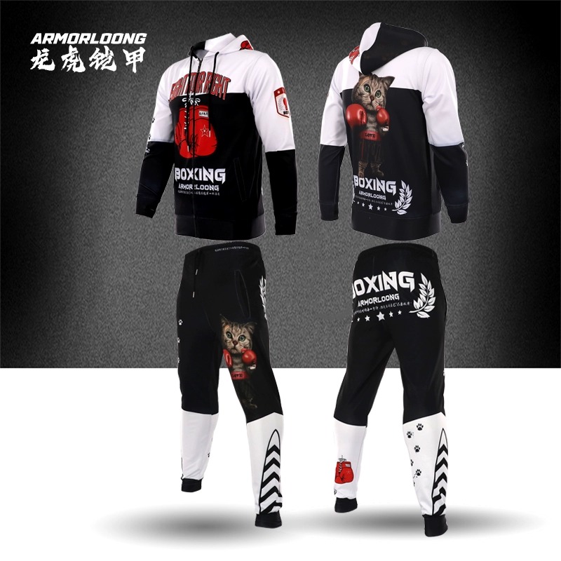 拳击猫长裤格斗搏击服运动UFC卫衣套装训练比赛拳馆秋季柔术套装