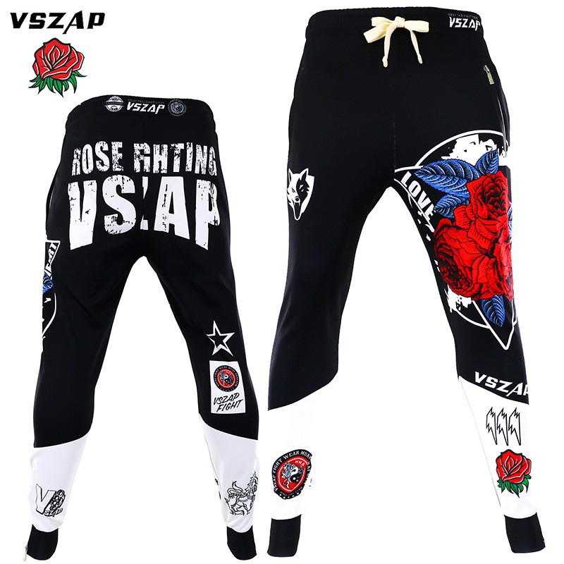 VSZAP健身训练长裤泰拳播求散打MMA搏击格斗跑步UFC运动休闲卫裤