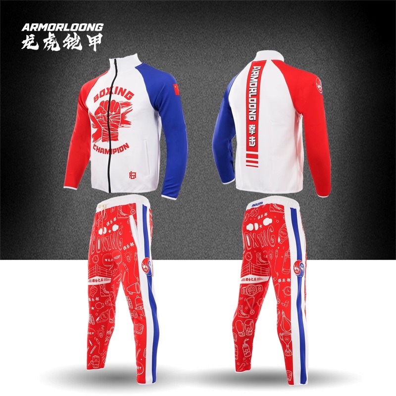 涂鸦泰拳卫衣套装服秋季套装MMA长裤格斗搏击运动UFC训练比赛拳馆