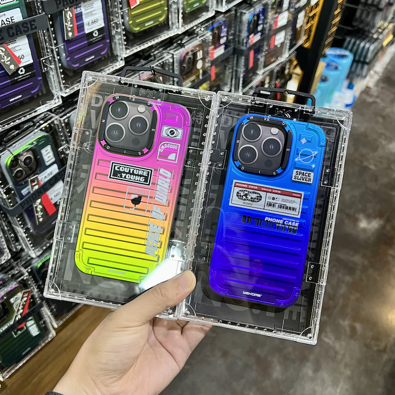 wk苹果14promax手机壳iPhone14极光磨砂集装箱wekome潮防摔14pro