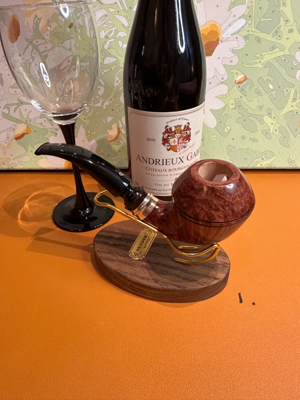 意大利进口石楠木烟斗帕斯库奇光面弯斗