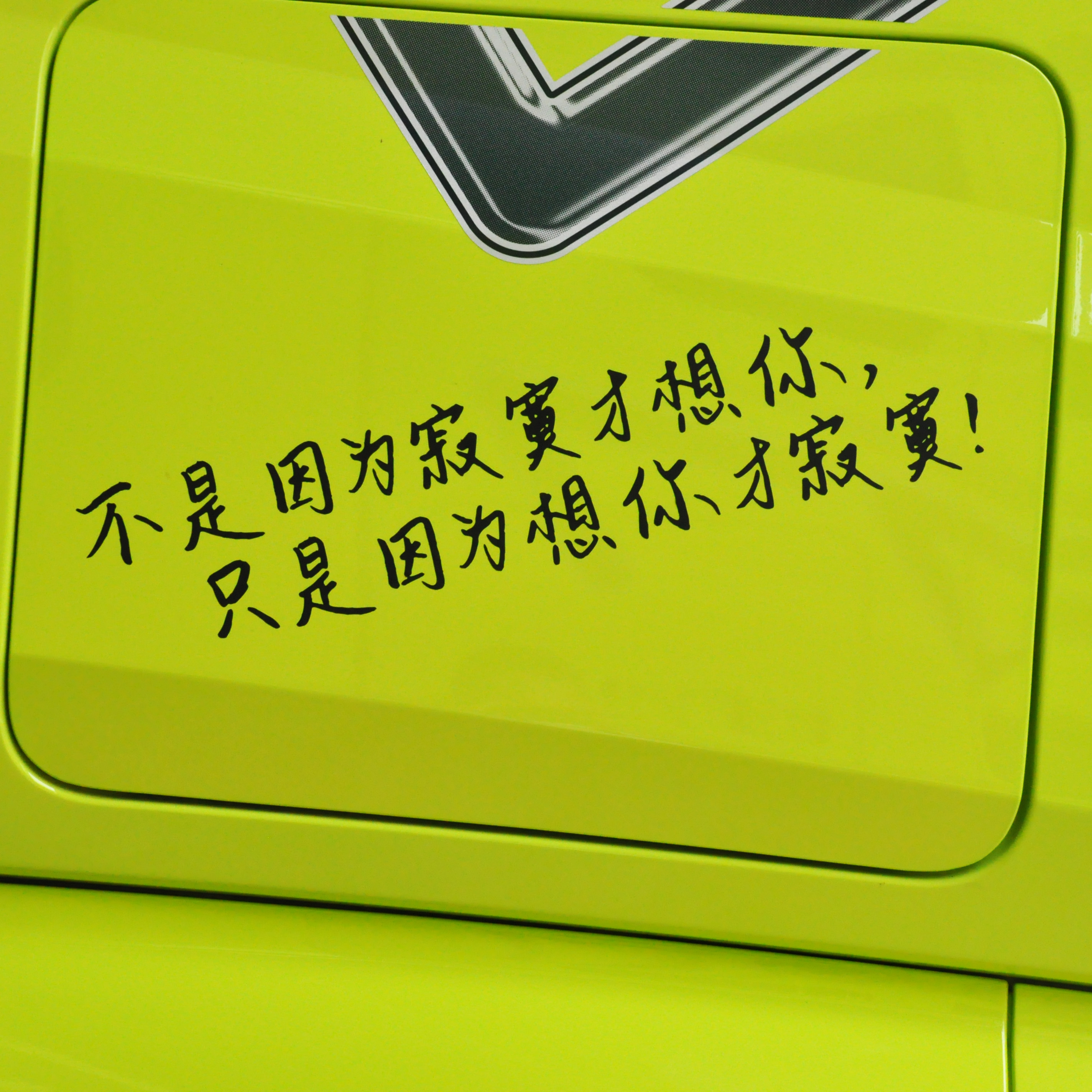 不是因为寂寞才想你个性车贴车身划痕车贴纸改装车贴后挡风玻璃贴