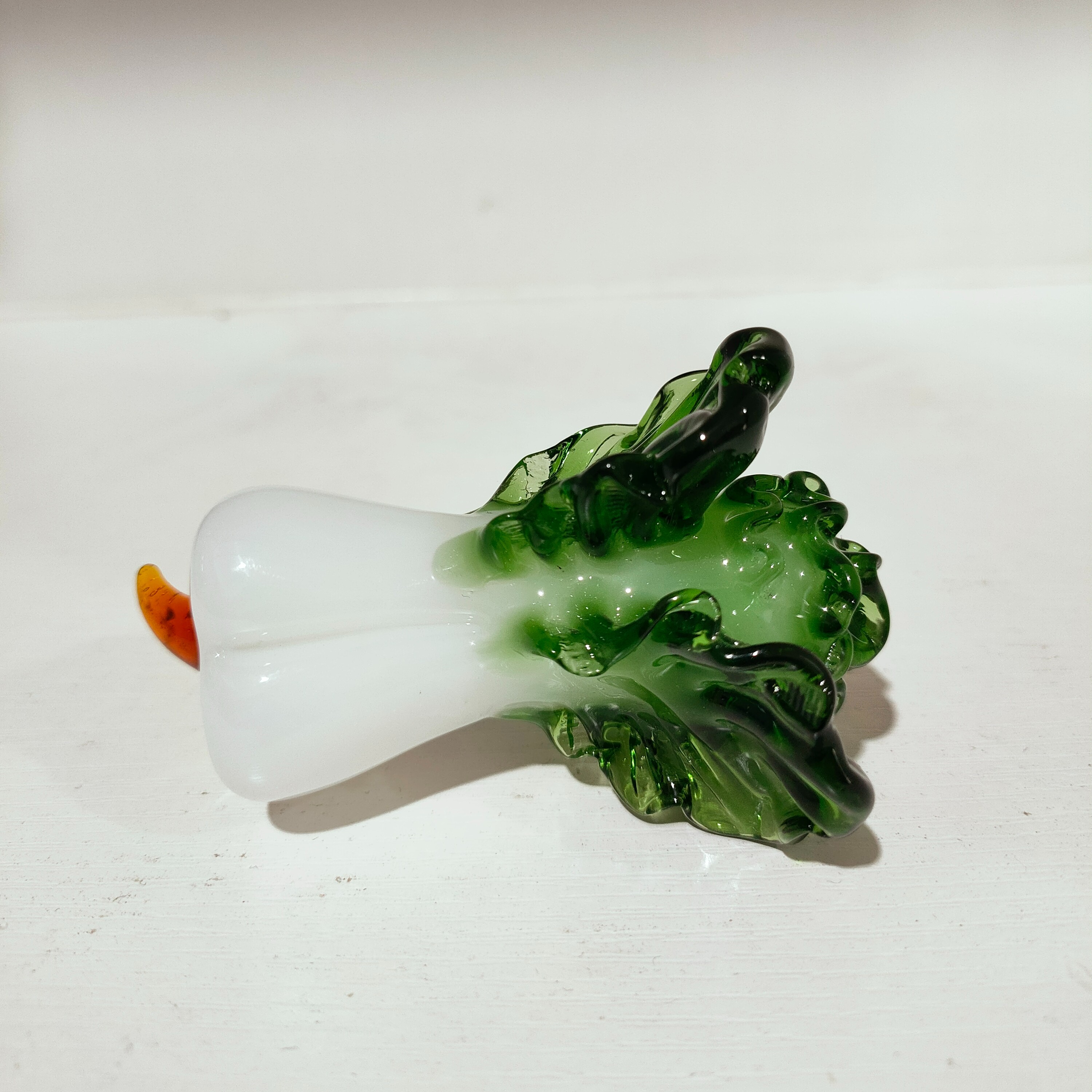 琉璃哥【琉璃哥】纯手工热塑琉璃《灯工白菜》 家居饰品 精美摆件礼品