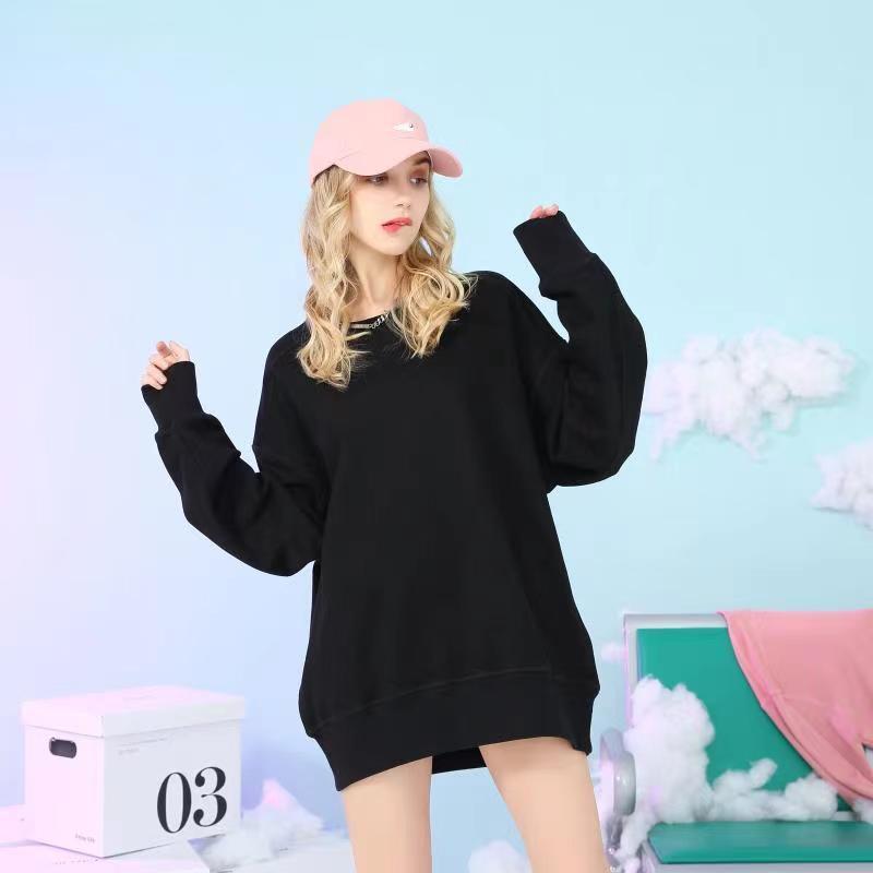 纯棉情侣款卫衣秋冬季潮牌上衣潮连帽圆领上衣男女同款潮