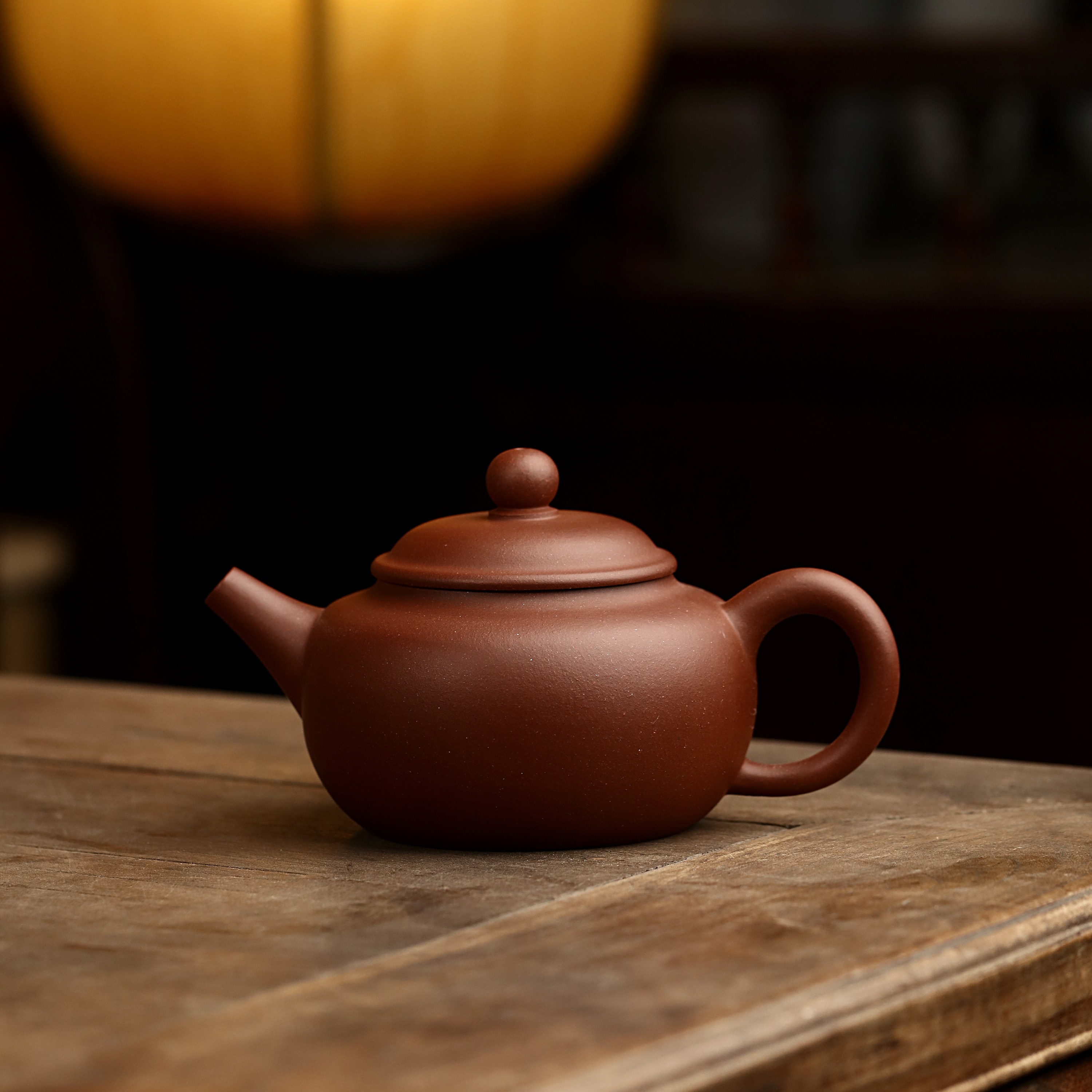 井鼓壶 底槽青 借助模具成型 赏泥堂手工茶壶 买壶送柴烧小口杯