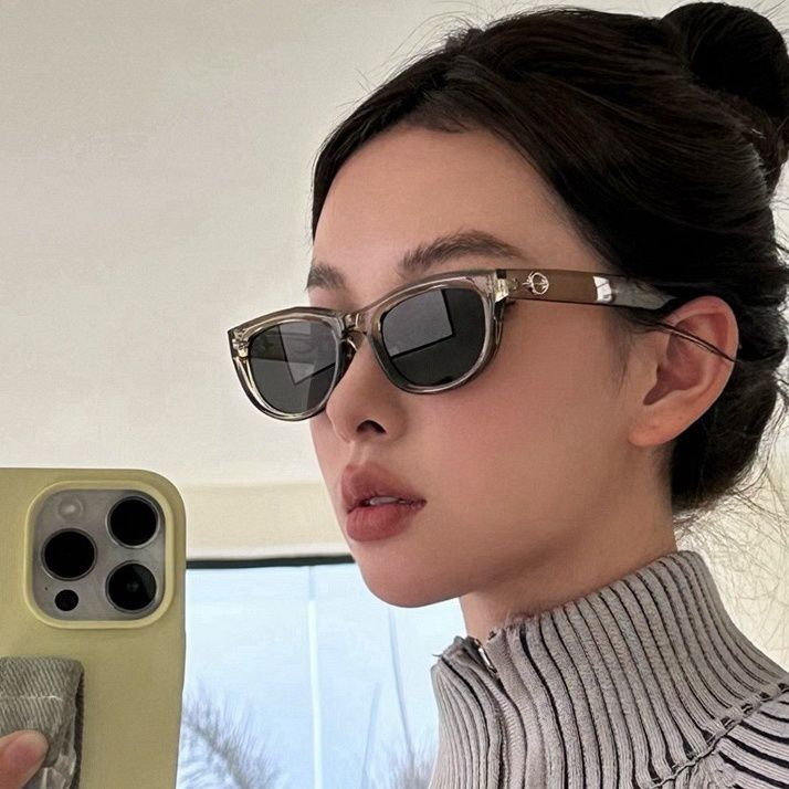 gm墨镜女2023新款防紫外线防晒猫眼高级感ins太阳镜夏开车眼镜男
