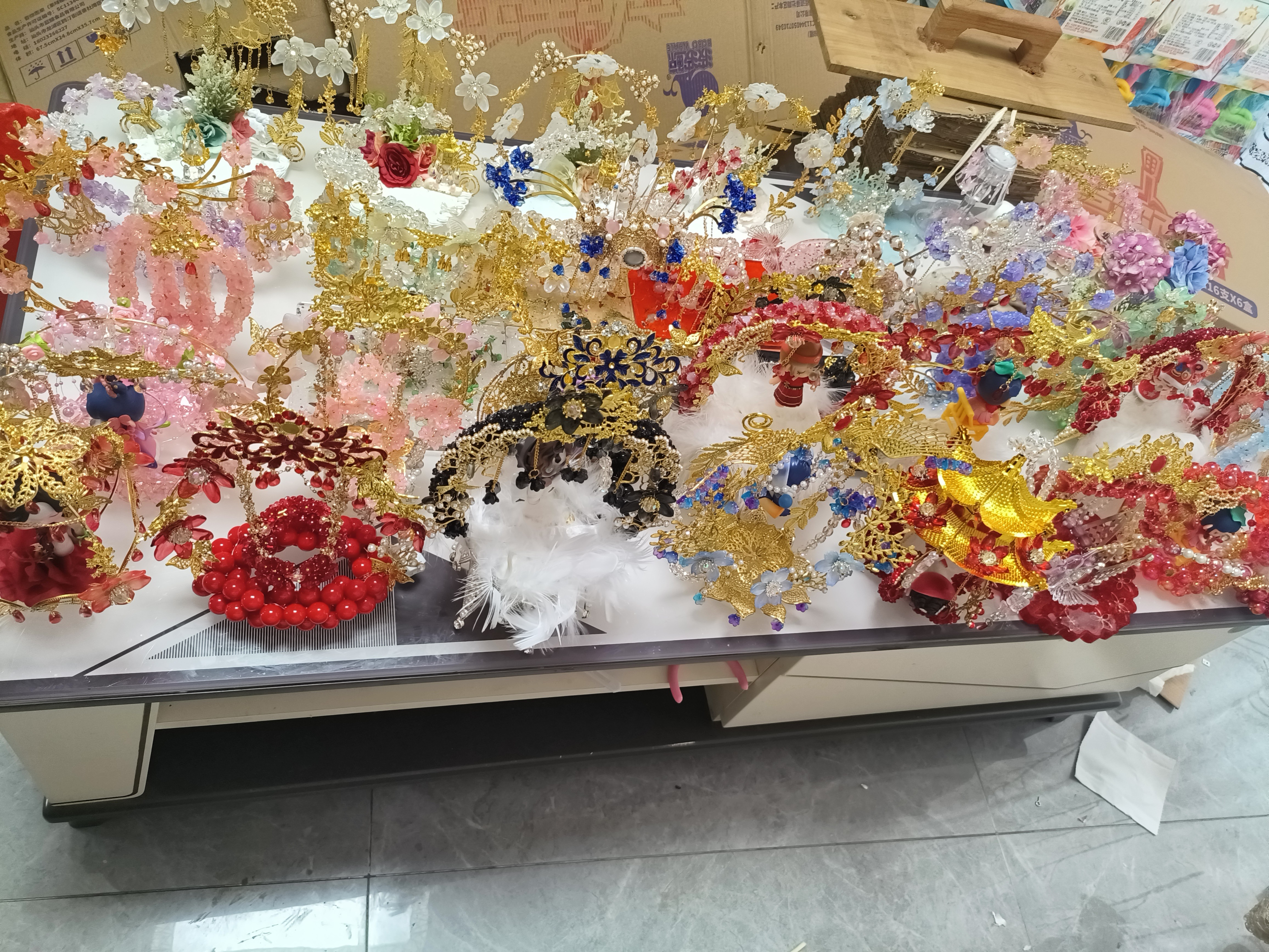 高端轻奢重工古风大摆台车挂